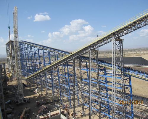 Belt Conveyor Transportasi Ke Bawah